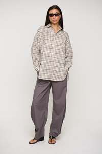 Womens Tops: Zaria Shirt Light Grey