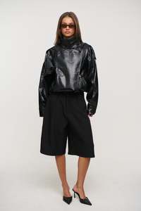 Womens Jackets Coats: Rhode Bomber Black