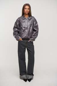 Womens Jackets Coats: Kenny Bomber Dark Slate