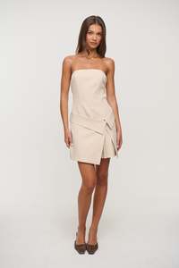 Womens Dresses: Charli Mini Dress Stone