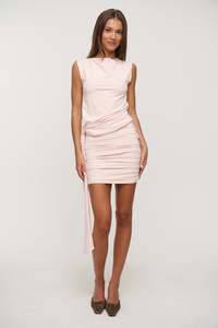 Womens Dresses: Holly Mini Dress Powder