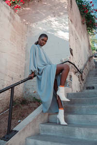 Modern Romance: RELAXED BOW TIE DRESS | Chiffon