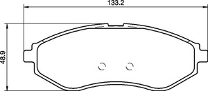 Heavy Duty Rear Brake Pad Set