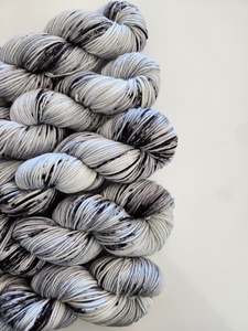 In Stock Yarns: Black Salt - Hand Dyed Yarn