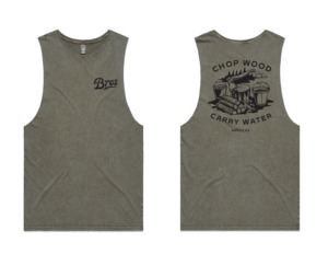 Products: Chop Wood Singlet Moss Stone - BROS - Men's Wellbeing