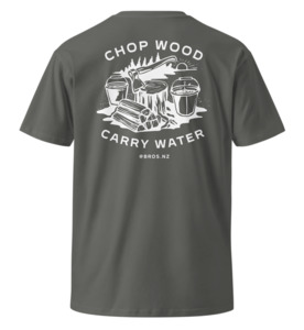 Products: Chop Wood, Carry Water Tee - Coal - BROS - Men's Wellbeing