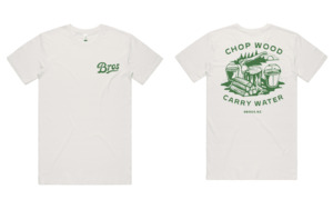 Products: Chop Wood Carry Water Tee Natural - BROS - Men's Wellbeing