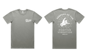 Positive Vibrations Shaka Tee Granite - BROS - Men's Wellbeing