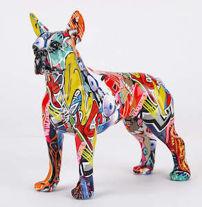 New In Stock: Urban Graffiti Boston Terrier Statue