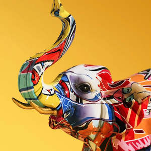 New In Stock: Urban Graffiti Elephant Statue