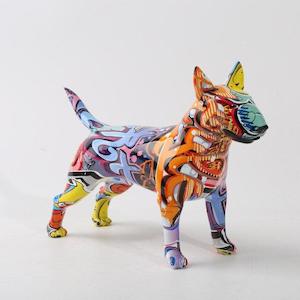 New In Stock: Urban Graffiti Bull Terrier Statue