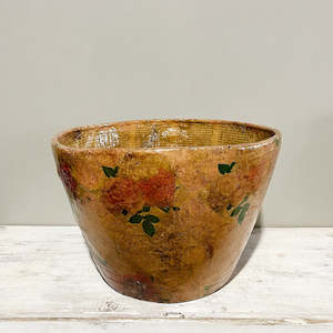 Buckets And Bowls: Antique Paper Bowl - LARGE