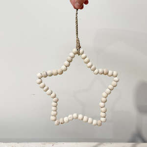 Homewares: Wooden Beaded Decoration