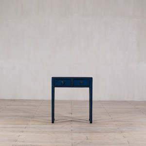 Furniture: Small Blue High GLoss Hall Table 750 x 260 x 850H