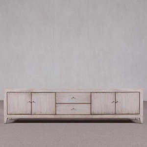 Sideboards And Cabinets: Low Sideboard Whitewash 2000 x 400 x 500H