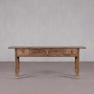 Hall Table w. drawers c.1920 NATURAL 2220 x 400 x 830