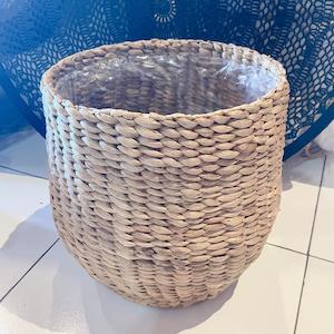 Water Hyacinth Basket Round Oval