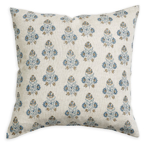 Walter G - Ankara Fresh Azure  Hand Block Printed) Cushion Cover ONLY