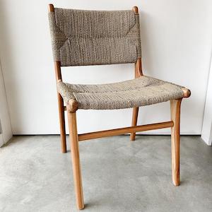 Teak  Dining Chair w Seagrass Woven Seat 530 x 560 x 870