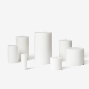 Candles 1: Città- Pillar Candle White