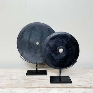 Sale: Black Wedding Stone on Stand