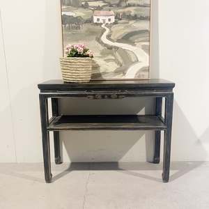 Tables And Bedsides: 25271 Reclaimed Elm Side Table 1100 x 400 x 870H