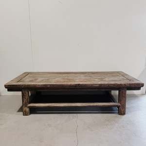 Tables And Bedsides: 25244 Antique Large Elm Coffee Table 1810 x 870 x 450H