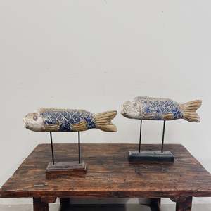 Candles: Wooden Fish on Stand