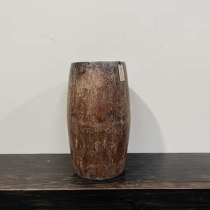 Tall Teak Drum