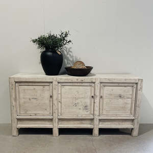 Sale: Sideboard W.3 Doors WHITEWASH