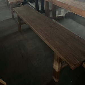 Reclaimed Old Wood Bench 1800 x 350 x 490H