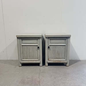 Painted Bedside Tables Grey or Black 450 x 350 x 600H