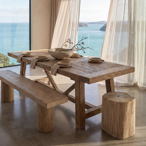 Elm Farmhouse Dining Table 2440 x1020x760H