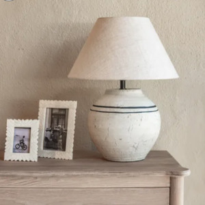 Spanish Stripe Lamp Base ONLY