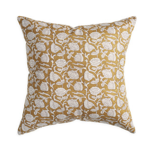Walter G - Marbella Saffron (Hand Block Printed) Cushion Cover ONLY