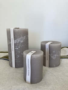 All Test: Broste Pillar Candle LINEN 3 Sizes