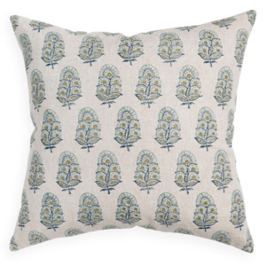 Homewares: Walter G - Zardosi Celadon ( Hand Block Printed ) Cushion Cover ONLY