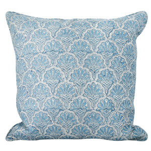 Homewares: Walter G - St Tropez Azure (Hand Block Printed) Cushion Cover ONLY