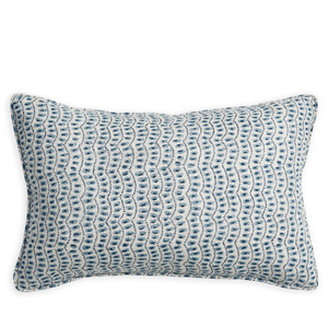 Walter G - Amulet Azure ( Hand Block Printed ) Cushion Cover ONLY