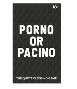 Products: Porno or Pacino Guessing Game