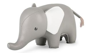 Design: Classic Elephant Bookend-Grey by Zuny
