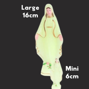 Religious: Glow in the dark Sacred Heart of Mary Statues