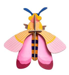 Art: Pink Bee Wall Art by Studio ROOF