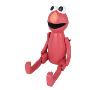 Wooden Toys: Wooden Elmo Figurine