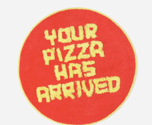 'Your Pizza Has Arrived' Rug by David Shrigley