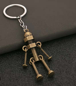 Wooden Toys: Robot Keychain