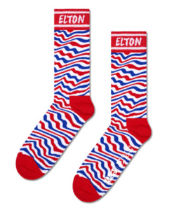 The Quirky One: Elton John Striped Socks