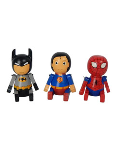 Mini Wooden Superheroes-Set of 3