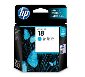 Ink Toner: HP 18 Cyan Original Ink Cartridge