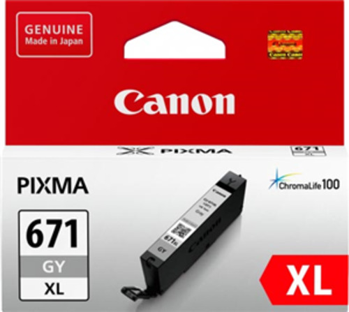 Canon CLI 671X GY Grey High Yield Ink Cartridge